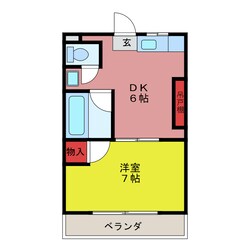 長久保マンションの物件間取画像